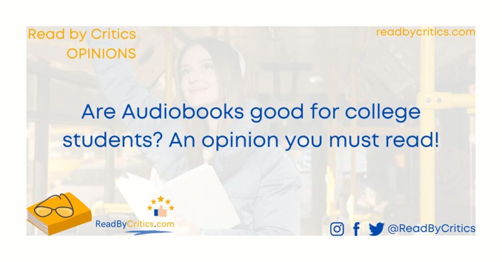 Audiobooks academic college students good options choice free trial opinion pros cons